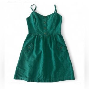 Green Button-Up Sundress